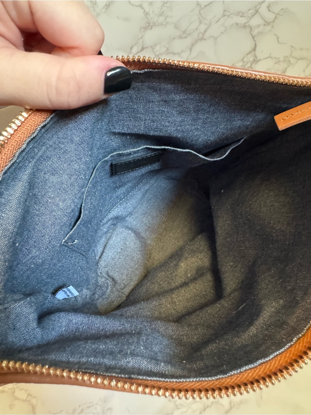 Clare V. Petite Jeanne | Natural Woven Checker | Leather Shoulder Bag - Picture 6 of 10
